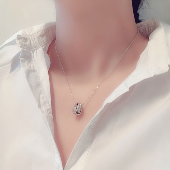 14k gold diamond necklace - Picture 3 of 13